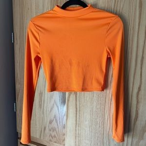 Ribbed long sleeve top